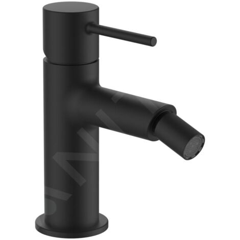 Laufen Twinplus Slim - Mitigeur de bidet avec vidage, noir mat HF505410428010