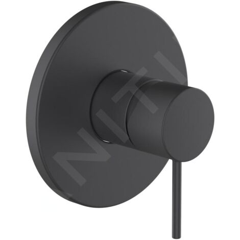 Laufen Twinplus Slim - Mitigeur de douche encastré, noir mat HF505478428000