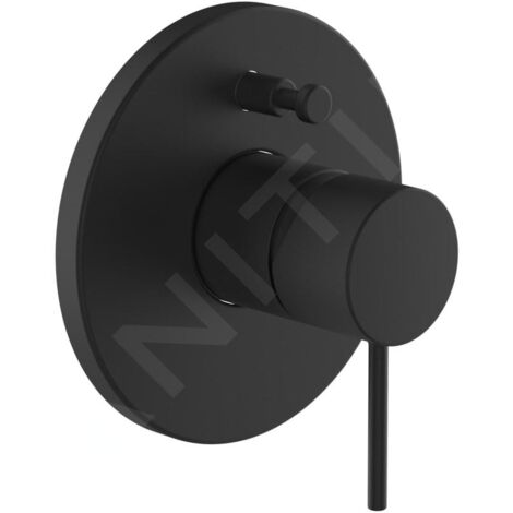 Laufen Twinplus Slim - Mitigeur encastré 2 sorties, noir mat HF505479428000