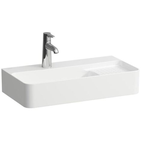 Laufen VAL - Handwaschbecken, 60x31 cm, ohne Überlauf, Hahnloch, weiß H8152850001041