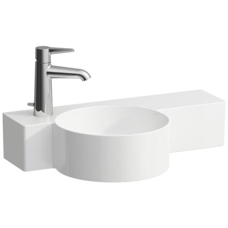 LAUFEN VAL Handwaschbecken, ohne Hahnloch, Ablage rechts, mit