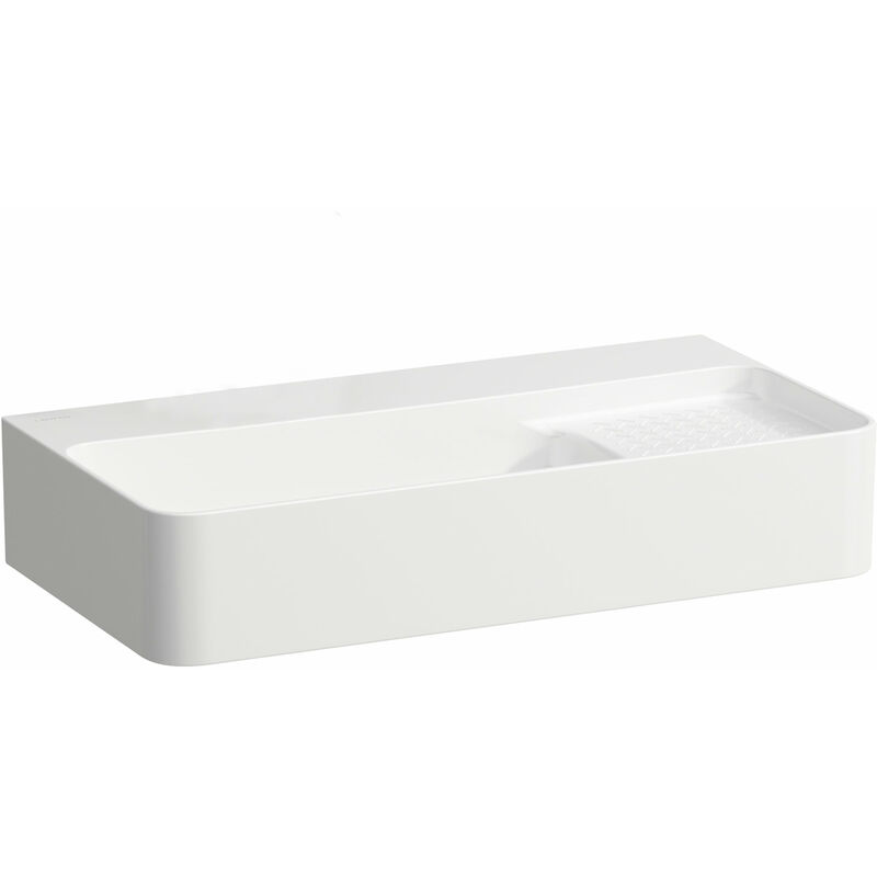 

VAL Lavabo COMPACTO, sin agujero del grifo, con rebosadero, 600x315, blanco, zona de semisecado a la derecha, color: Blanco - H8152850001091 - Laufen