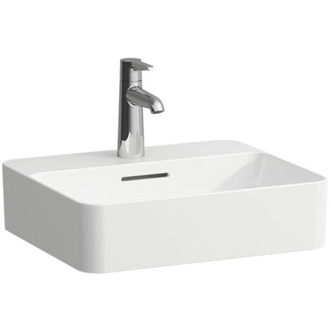 LAUFEN VAL Waschtisch-Schale, 3 Hahnlöcher, mit Überlauf,