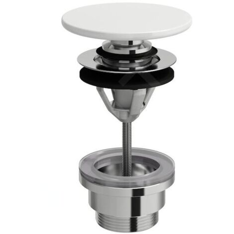 LAUFEN Vanne découlement, Push-Open, recouvrement en céramique
