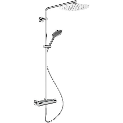 LAUFEN Vivid système de douche, set complet avec thermostat,