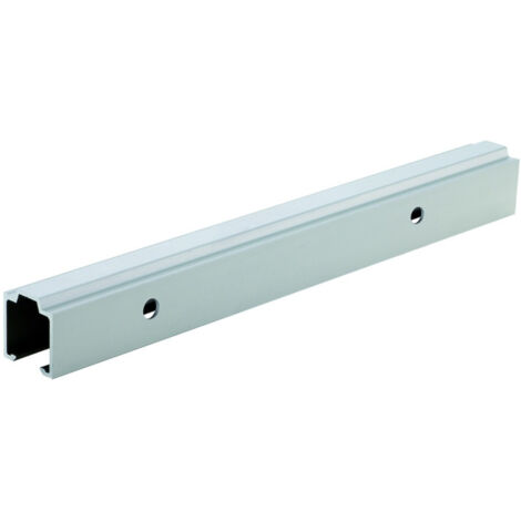 Laufschiene 53/73 Aluminium EV1 eloxiert Lagerlänge 1700 mm Wandmontage