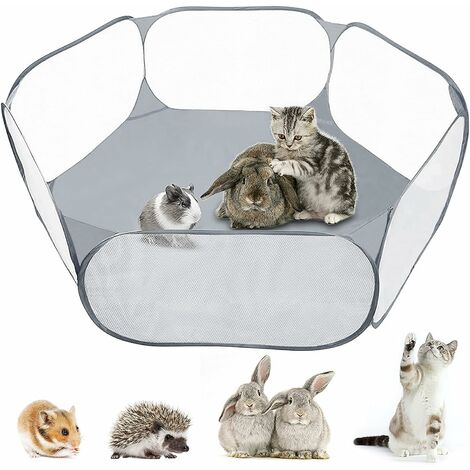 Laufstall für Kleintiere, Heimtierzelt für Meerschweinchen, Kaninchen, Hamster, Chinchillas, Igel, faltbar und tragbar