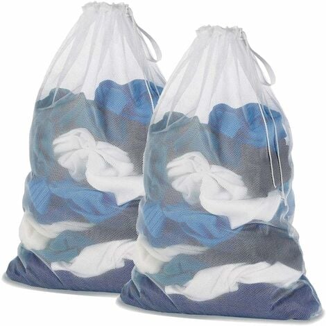 Laundry Bags, Laundry Net Laundry Bags Laundry Bags to Protect Machine Wash Clothes - Set of 2 - White