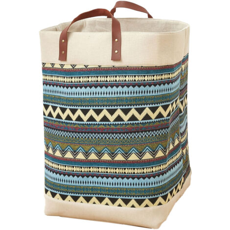 Laundry Basket Grocery Bag Jute Large Capacity Dirty Clothes Storage Basket Bucket for Home Colorful