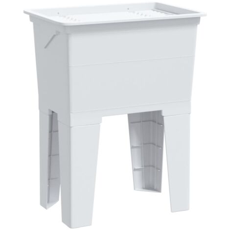 Laundry Tub White 59x41x75 cm Resin vidaXL