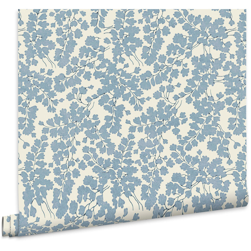Cariad Spray Vliestapete Blau 10mx52cm - Laura Ashley