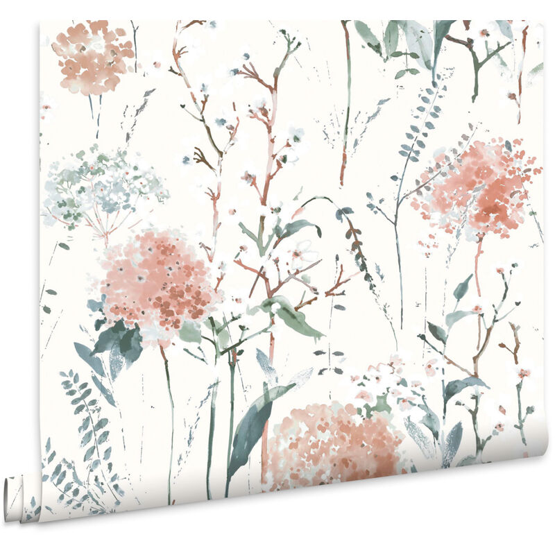 Pallington Rosa Vliestapete 10mx52cm - Laura Ashley