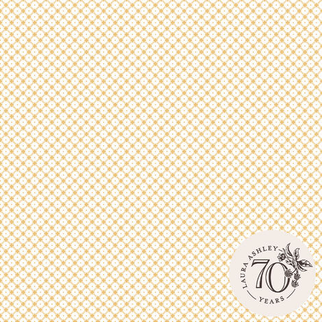 Laura Ashley Wickerwork Vliestapete Pale Ochre Yellow 10mx52cm