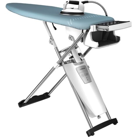 Laurastar S Pure, Sistema stirante, Vapore igienico, Elimina batteri e acari, asse attivo, Rotelle, Serbatoio amovibile, Blu Perla