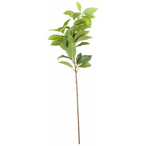 Laurel Leaf Spray Artificial Plant - Fabric/Plastic - L8 x W8 x H60 cm - Green