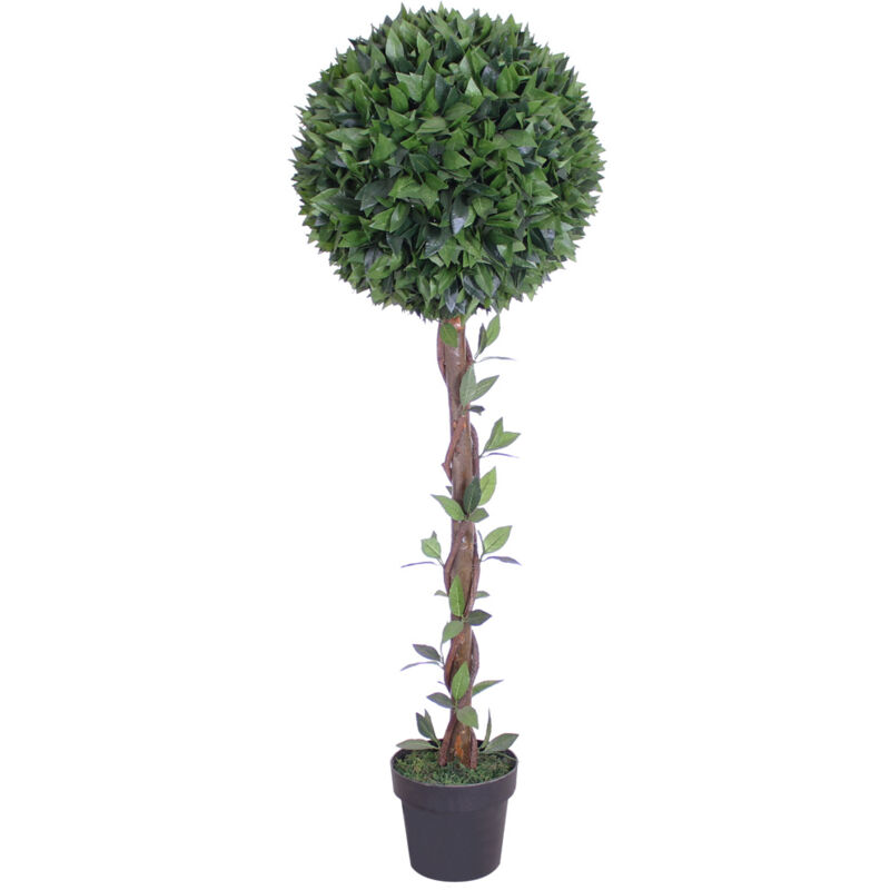 Laurier Cerise Plante Arbre Artificielle Plastique 130cm Decovego