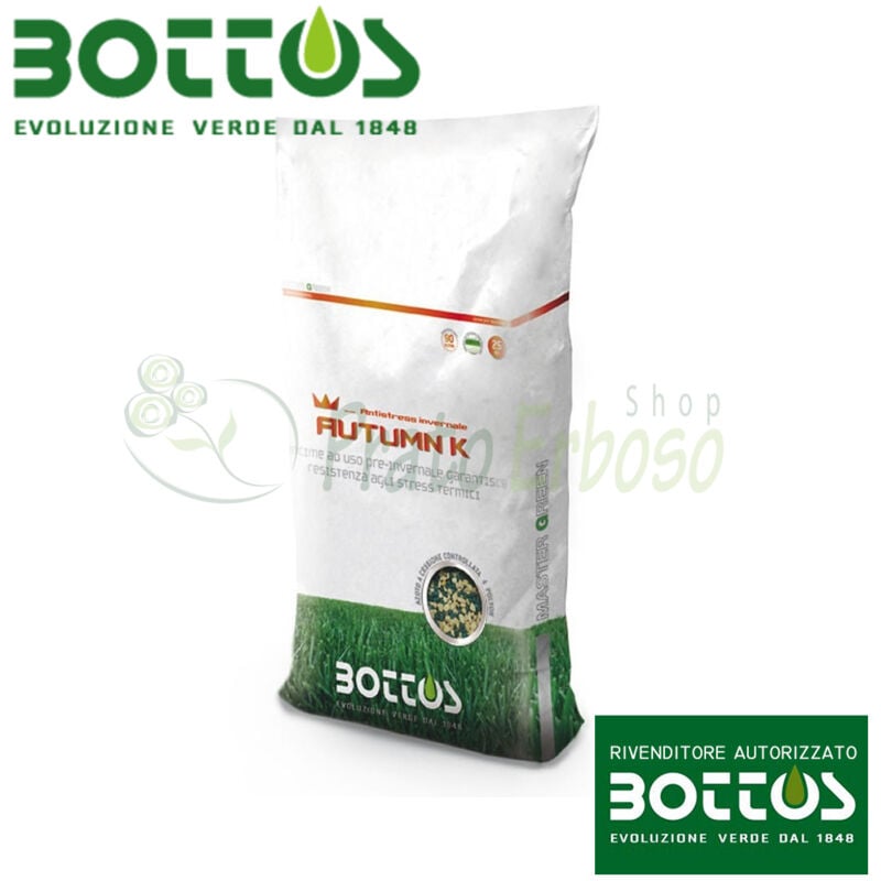 Bottos - Autumn k 21-0-25 - Engrais pour la pelouse de 25 Kg