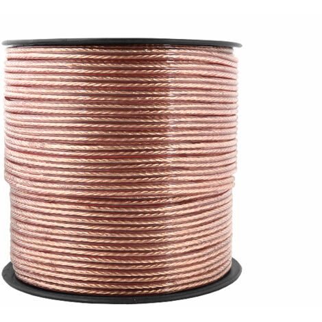 Lautsprecherkabel 2 x 0,22 mm² - 2 m 100 % Kupfer TLYP