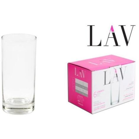 Lav Liberty set de 6 vasos transparentes 295 ml