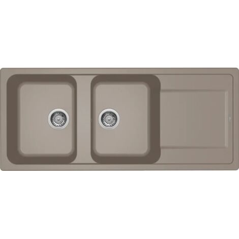 LAV. LIFE 500 116x50 2 vacshe + gocciolatoio TORTORA 43