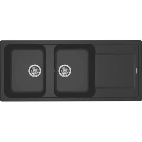 LAV. LIFE 500 116x50 2 vasche + gocciolatoio ANTRACITE 59