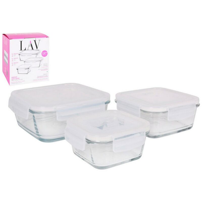 

Set de 3 Fiambreras Cristal (3 pcs) - LAV