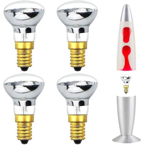 Lava Lamp Bulb 25w E14 R39 Warm White Warm White Reflector Bulb Ses Small Screw Edison Incandescent Spotlight Bulb (pack Of 4) [energy Class C]wanan
