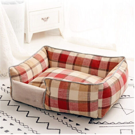 Lavabile Cotone Tg.s 45x35cm Rossa Griglia