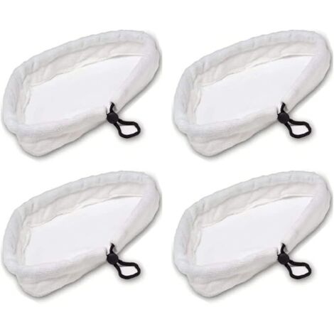 Lavable Durable Chiffons de Rechange pour Balai Vapeur Lot de 4 Chiffons de Rechange pour Balai Vapeur Tampons de Rechange pour nettoyeurs