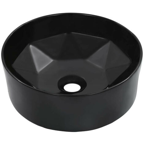 Lavabo 36x14 cm Céramique Noir