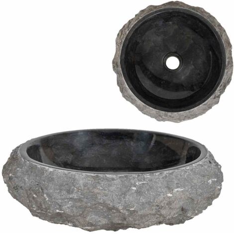 Lavabo 40x12 cm de mármol negro