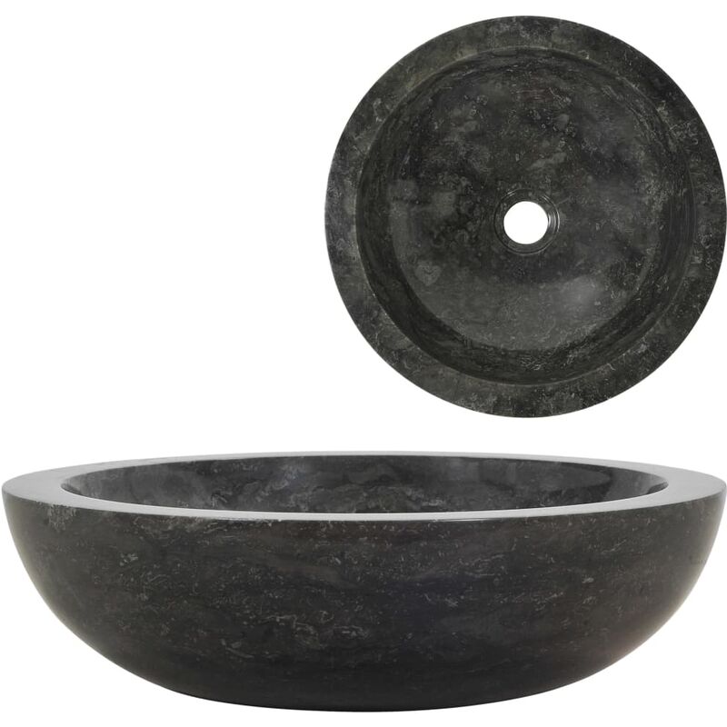 

Lavabo 40x12 cm mármol negro - Negro