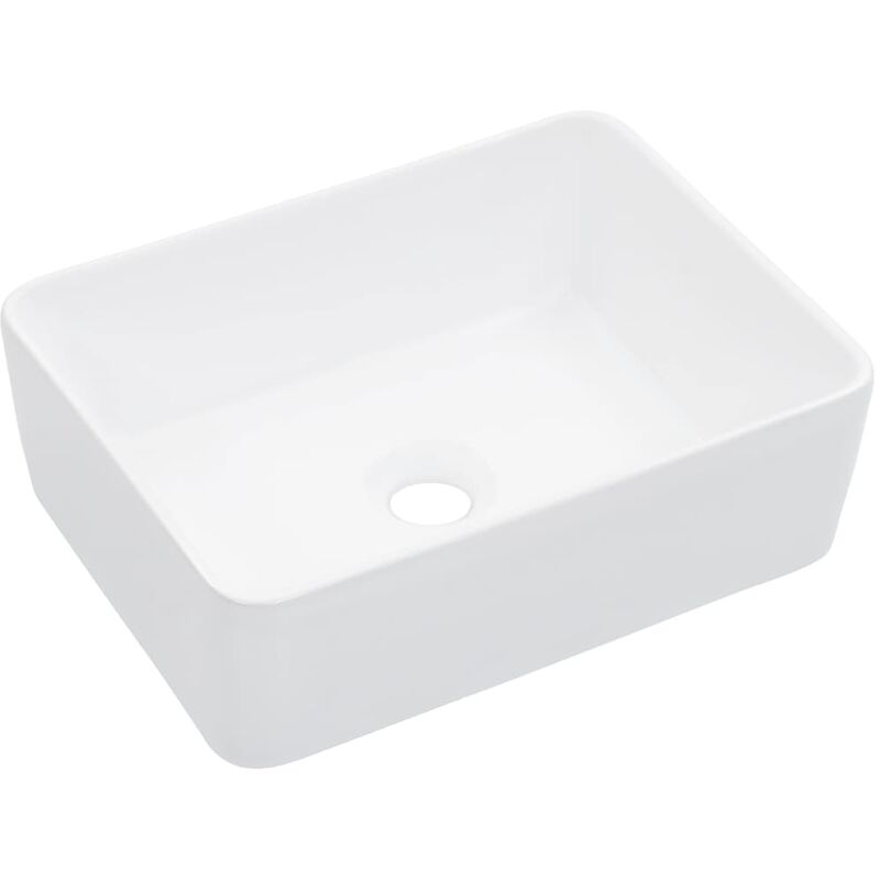 

Lavabo 40x30x13 cm cerámica blanco - Blanco
