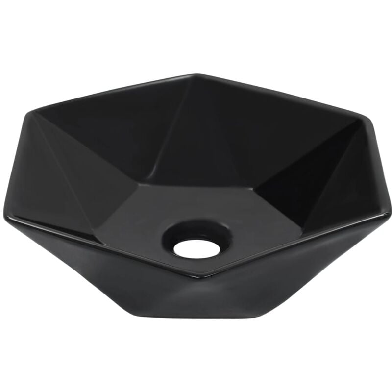 Vidaxl - Lavabo 41x36,5x12 cm Céramique Noir