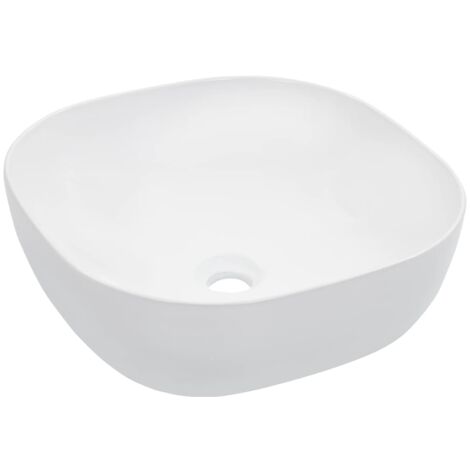 Lavabo 42,5x42,5x14,5 cm cerámica blanco