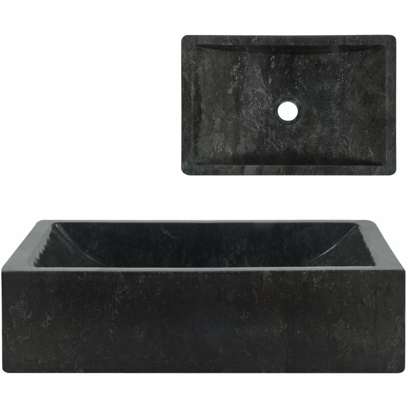 

Lavabo 45x30x12 cm marmol negro
