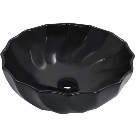 Lavabo 46 x 17 cm céramique noir