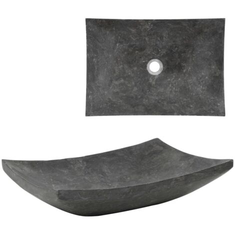 Lavabo 50x35x12 cm mármol negro