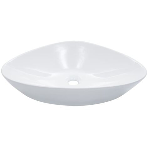 Lavabo 58,5x39x14 cm cerámica blanco