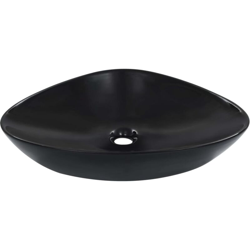 

Lavabo 58,5x39x14 cm cerámica negro - Negro - Vidaxl