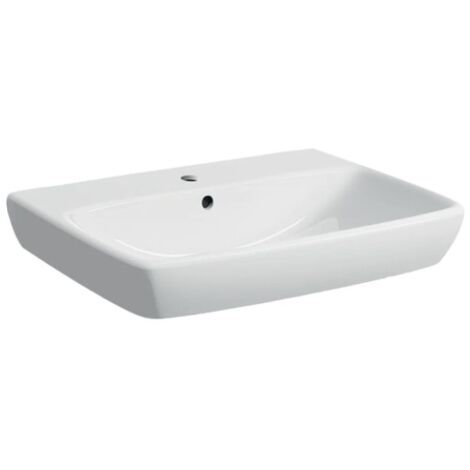 Lavabo 65 cm blanco brillo - Geberit Selnova Square - Senza colonna