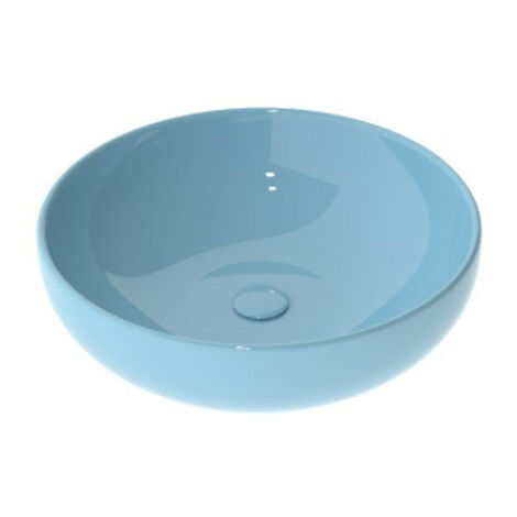 Lavabo a Bacinella - Diametro 45 cm - Ceramica - Cielo Lucido Da Appoggio - Interamente Smaltato