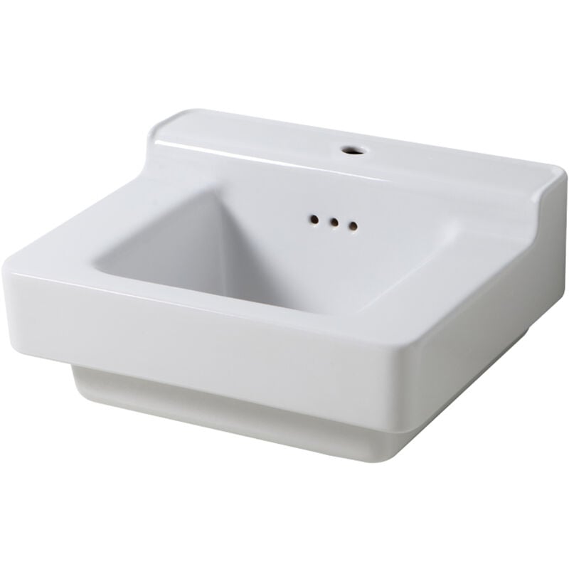 Bleu Provence - industrialis - lavabo RéTRO CéRAMIQUE blanc - Vasques - 60x50x27CM