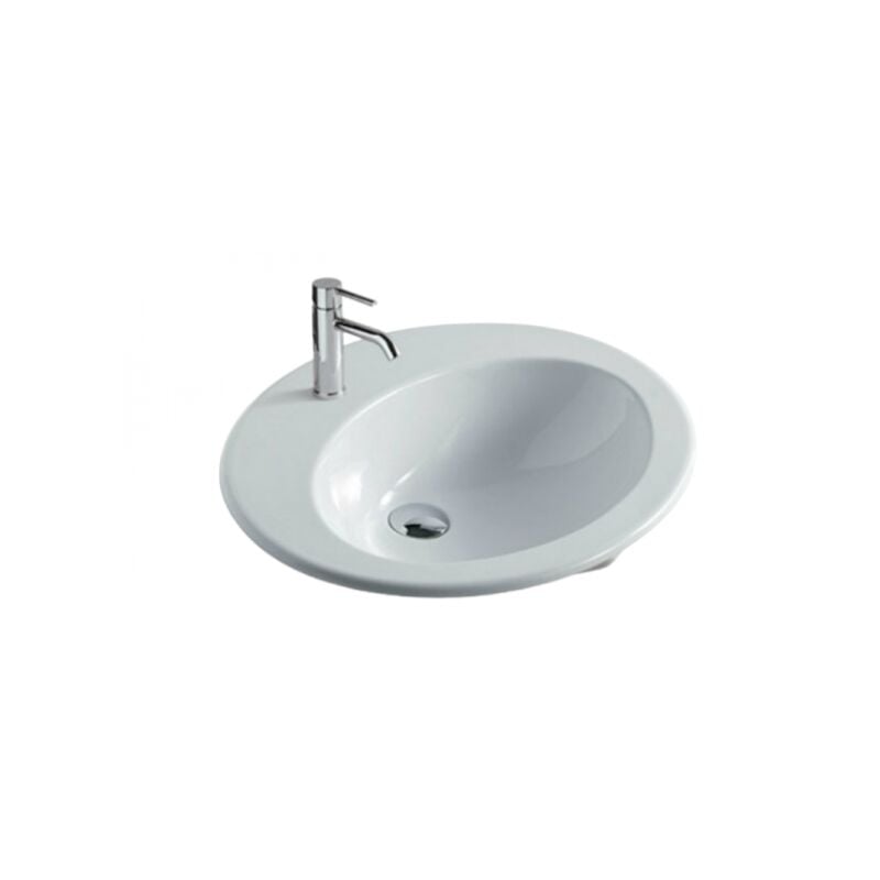 Lavabo à encastrer 62x52 blanc Galassia Eloise