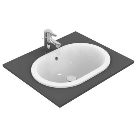 Lavabo à encastrer CONNECT oval 550mm blanc