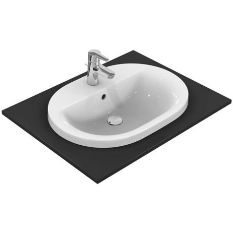 Lavabo à encastrer CONNECT oval 620mm blanc