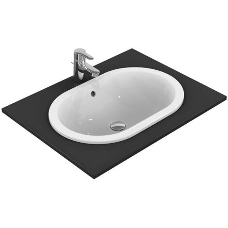 Lavabo à encastrer CONNECT oval 620mm blanc