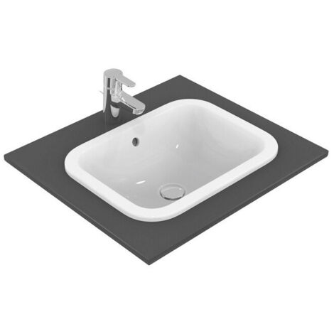 Lavabo à encastrer CONNECT rectangulaire 500x380x175mm blanc