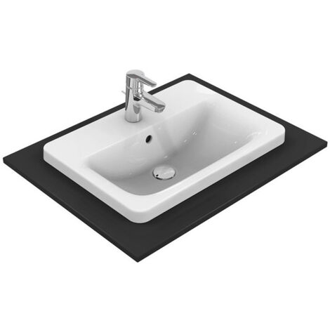 Lavabo à encastrer CONNECT rectangulaire 580x430x175mm blanc