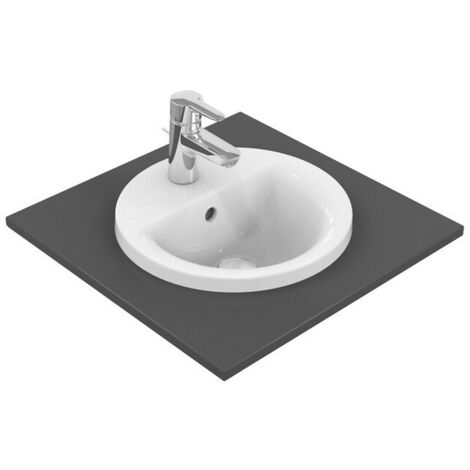 Lavabo à encastrer CONNECT rond 380mm blanc